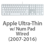Apple Ultra-Thin Keyboard w/NumPad & USB (wired) (2007-2016)